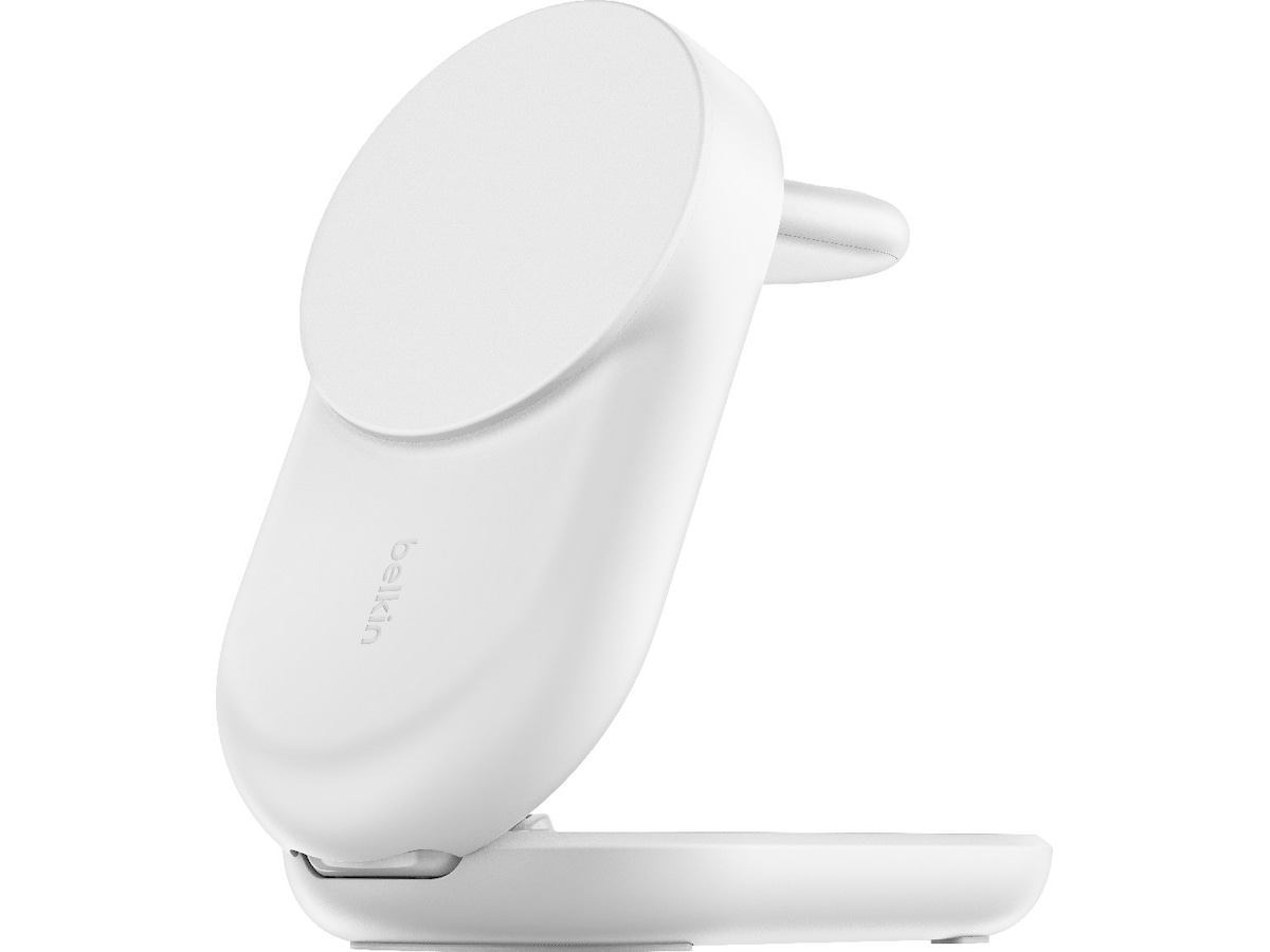 Belkin UltraCharge Pro 3-in-1 Qi2 Trådløs lader (hvit) Trådløs lader