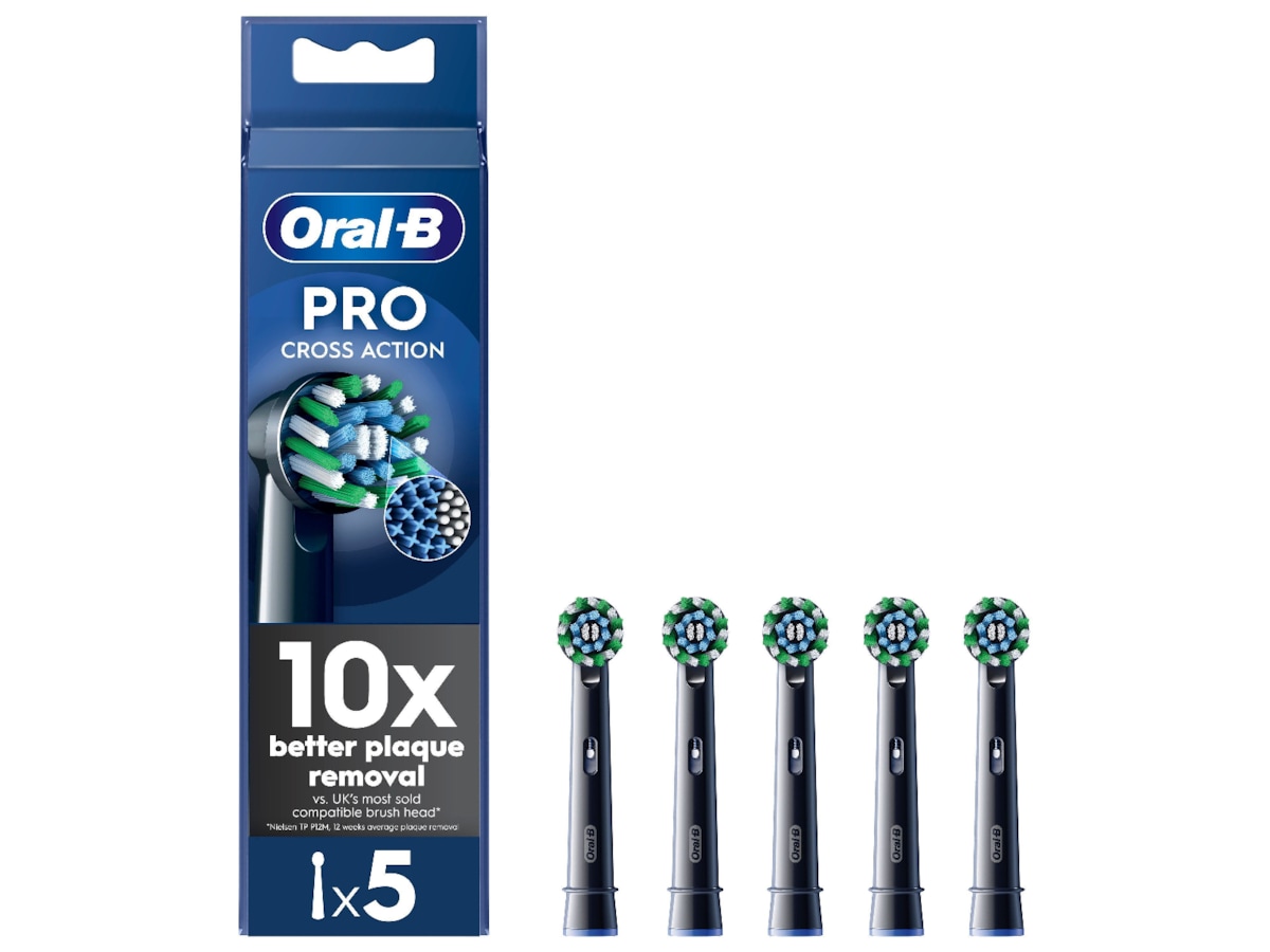 Oral-B Pro Cross Action Black Børstehoder (5 stk) Tannbørstehoder