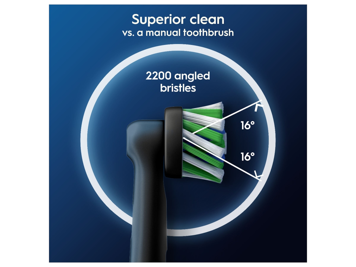 Oral-B Pro Cross Action Black Børstehoder (5 stk) Tannbørstehoder