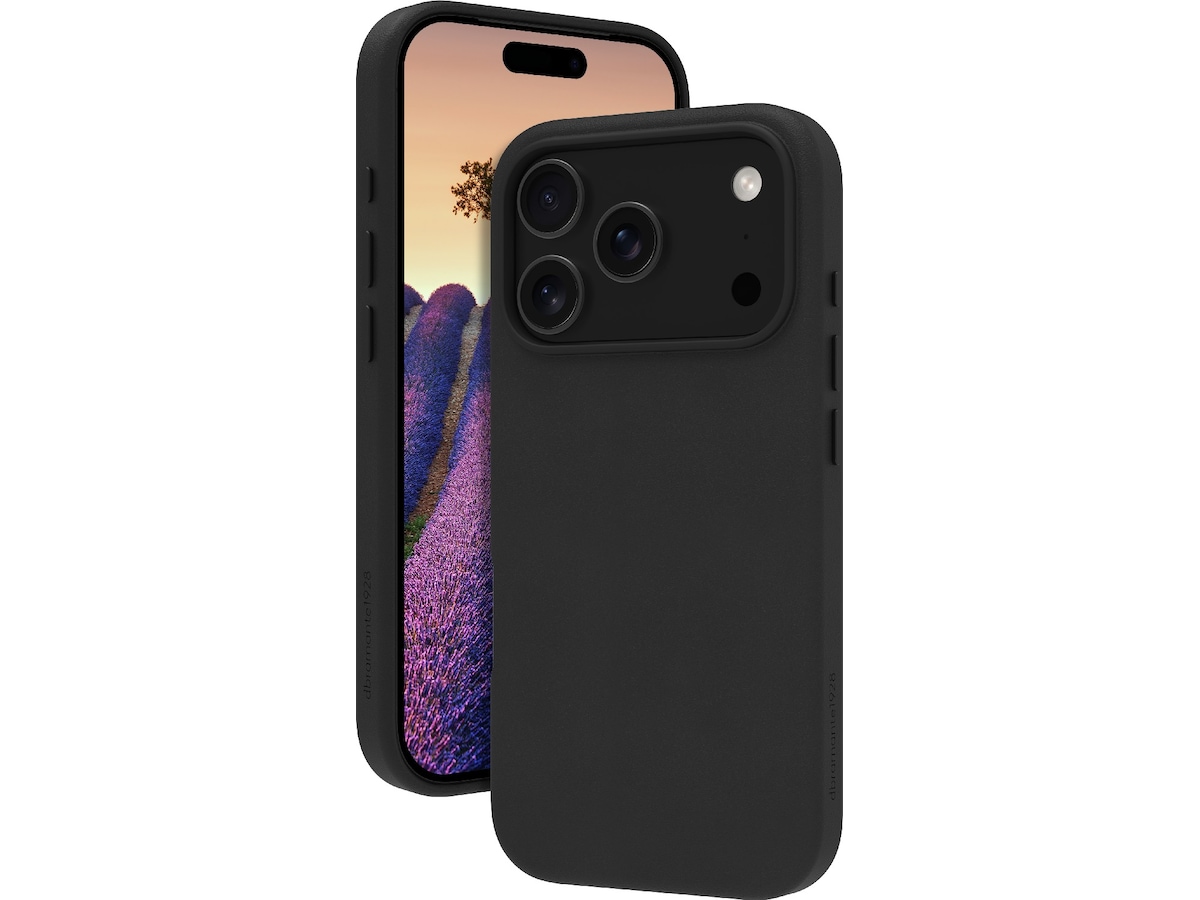 dbramante1928 iPhone 17 Pro Roskilde skinndeksel (sort) Deksel til mobiltelefon