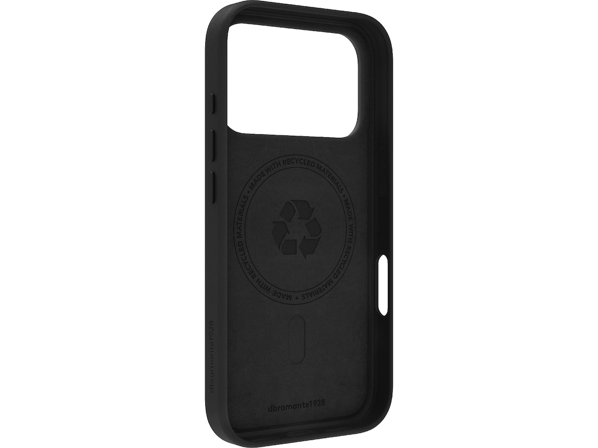 dbramante1928 iPhone 17 Pro Roskilde skinndeksel (sort) Deksel til mobiltelefon