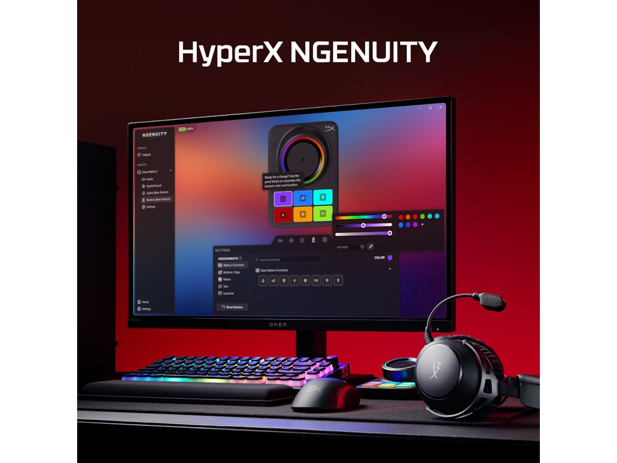 HyperX Cloud Alpha 2 Trådløst Gaming Headset (sort) Gaming headset