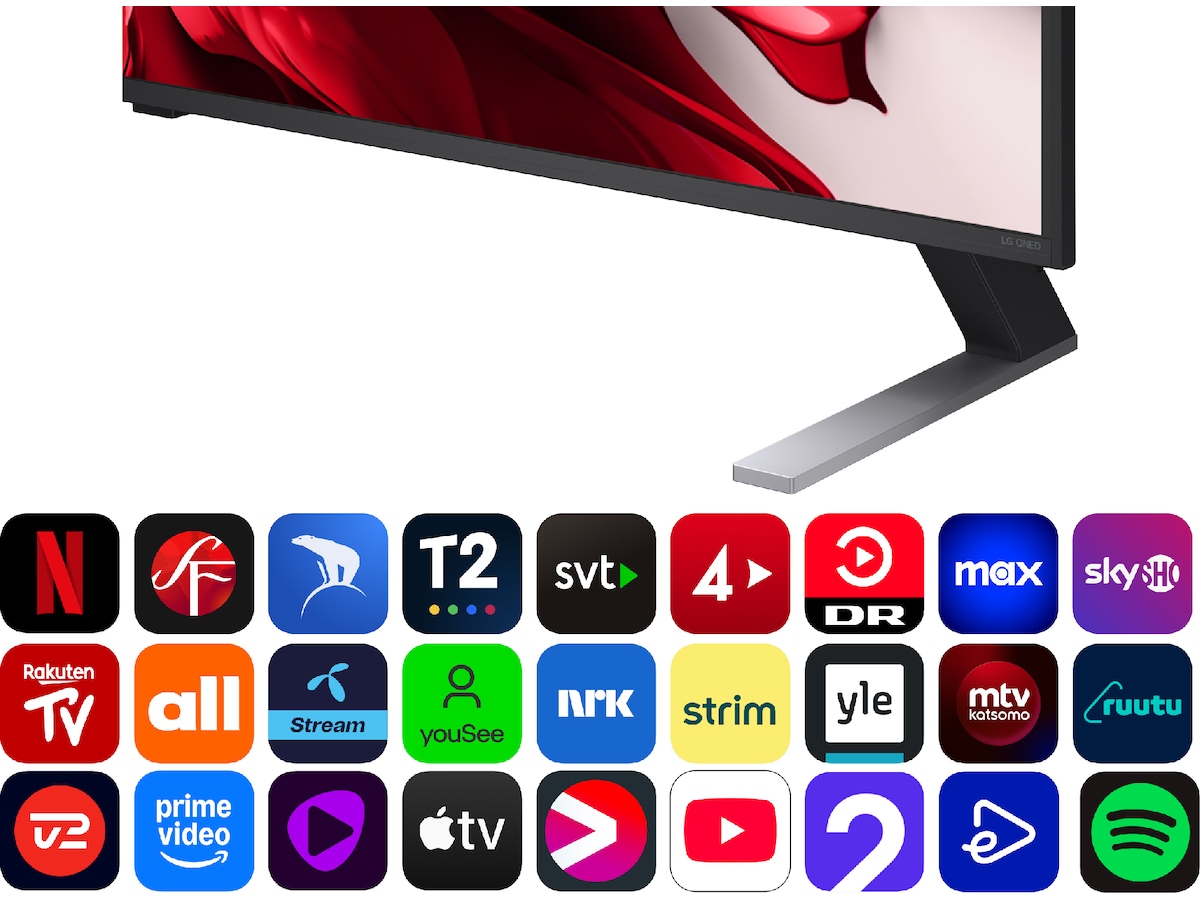 LG 55'' QNED85 evo AI MiniLED 4k Smart TV (2025) 50 - 59 tommer TV