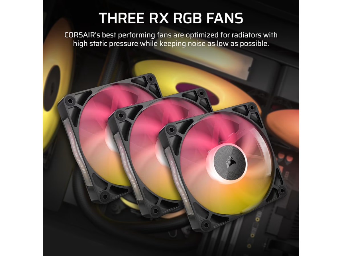 Corsair iCUE LINK TITAN 420 RX RGB AIO Kjøler (sort) CPU - Vannkjøling