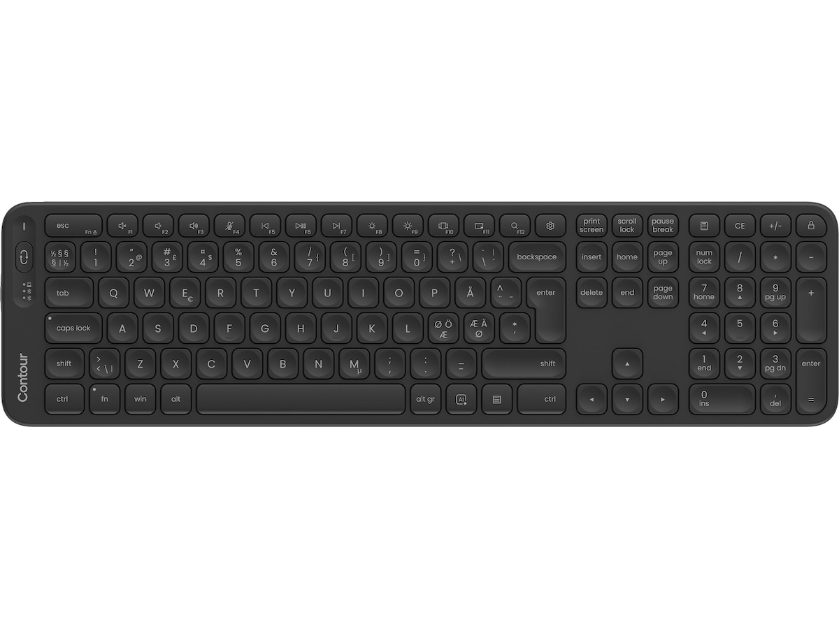 Contour Balance Full-Size Trådløst Tastatur Ergonomi