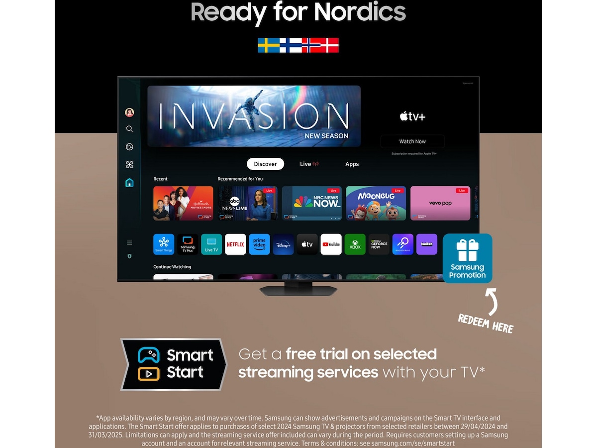 Samsung 98" QN90D 4K Neo QLED Mini LED Smart TV (2024) -B-Grade Demo TV/projektor