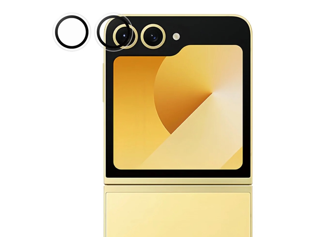 PanzerGlass Galaxy Z Flip7 FE Hoops linsebeskytter (gjennomsiktig) Skjermbeskyttelse
