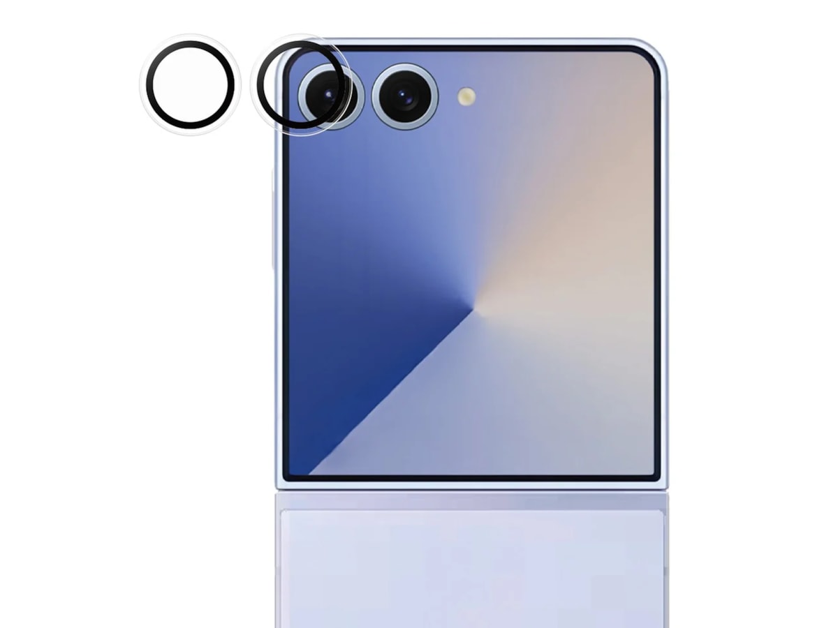 PanzerGlass Galaxy Z Flip7 Hoops linsebeskytter (gjennomsiktig) Skjermbeskyttelse
