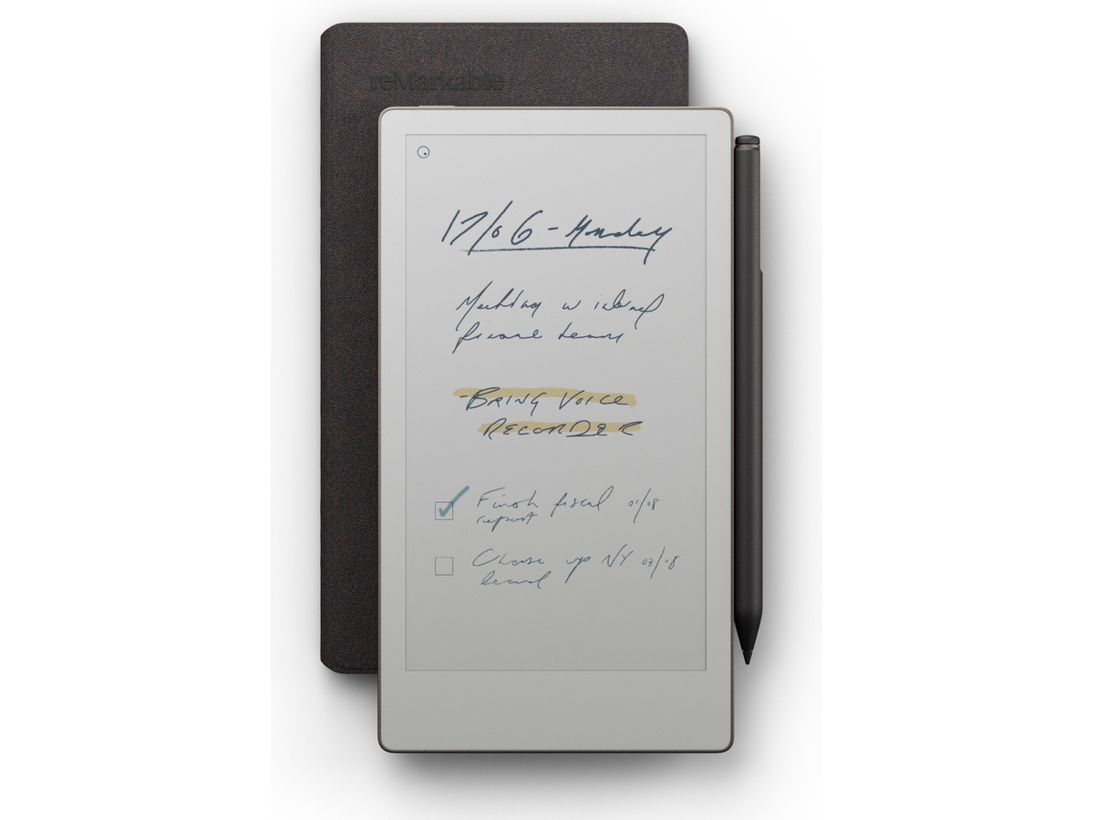 reMarkable Paper Pro Move 7,3" inkl. Marker Plus og Book Folio (basalt) Digitale notatblokker