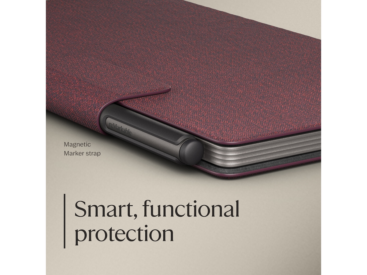 reMarkable Paper Pro Move Book Folio (burgunder) Tilbehør til digitale notatblokker