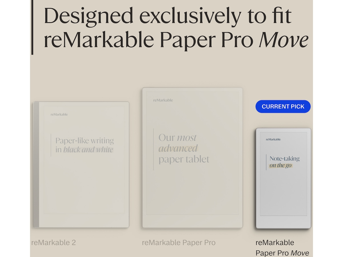 reMarkable Paper Pro Move Book Folio (burgunder) Tilbehør til digitale notatblokker