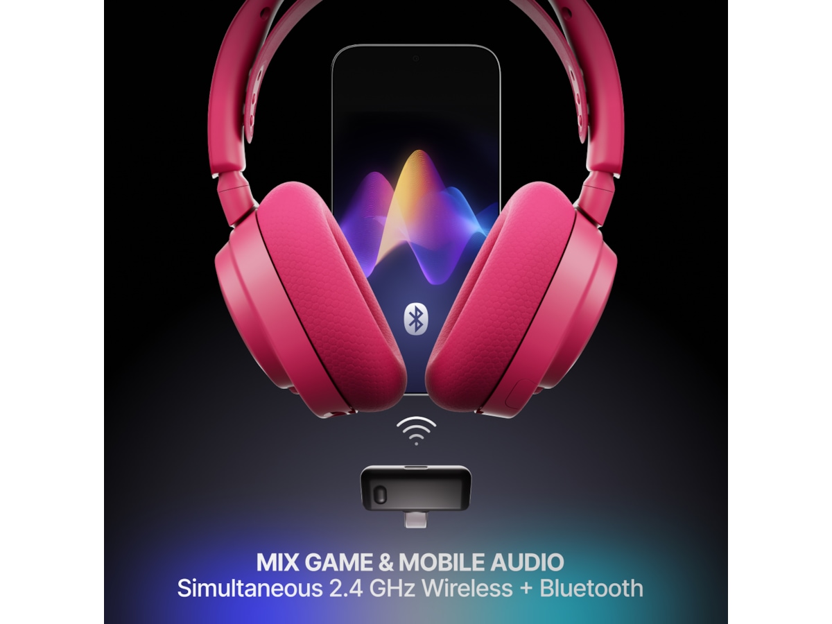 SteelSeries Arctis Nova 7P Gen 2 Trådløst Gamingheadset (magenta) Gaming headset