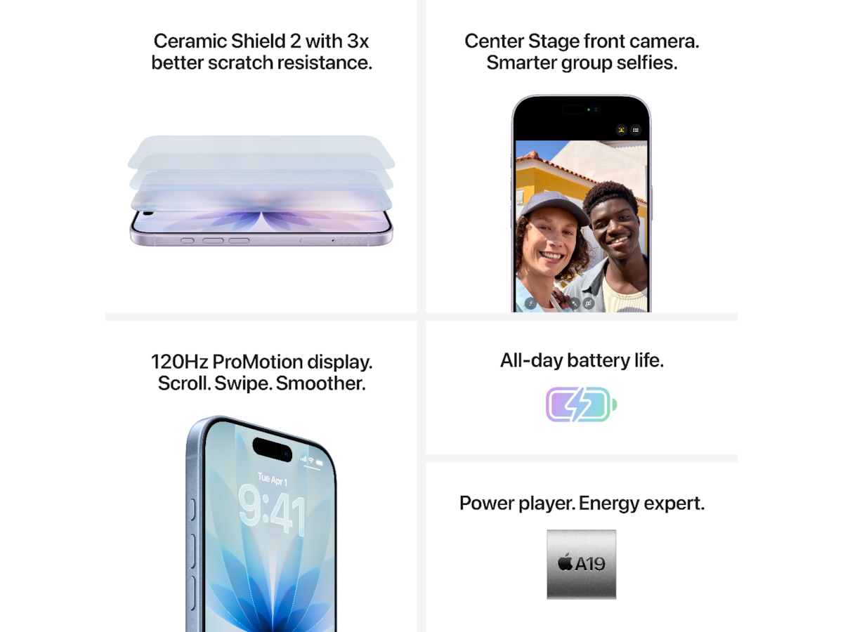 iPhone 17 256GB (sort) Mobiltelefoner