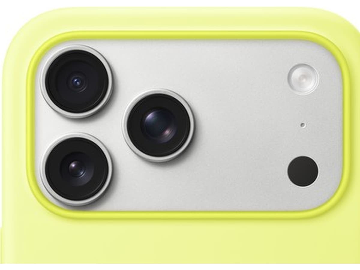 Apple iPhone 17 Pro Max silikondeksel (neongul) Deksel til mobiltelefon