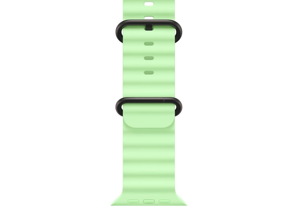 Apple Watch 49mm Black Titanium Ocean Band (neon green) Reim
