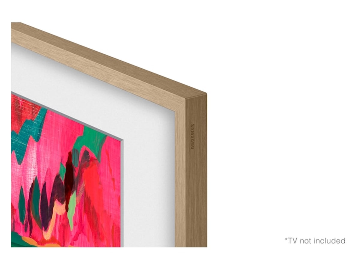 Samsung 85" ramme til The Frame og The Frame Pro (2021-2025, Beige Wood/Teak) TV-ramme & tilbehør