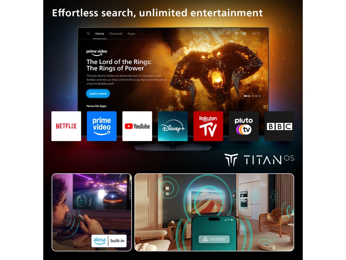 Philips 55" PUS8550/12 QLED Smart Ambilight TV (2025) -B-Grade Demo TV/projektor