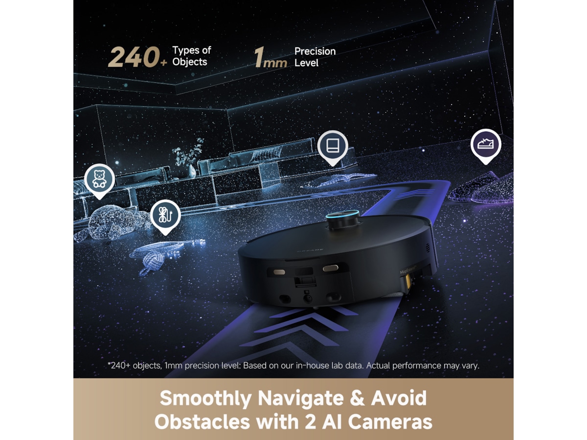 Dreame Aqua10 Ultra Track Complete Robotstøvsuger (sort) Robotstøvsugere