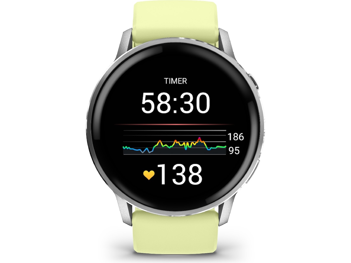 Garmin Venu 4 45mm GPS (silver/citron) Smartklokker