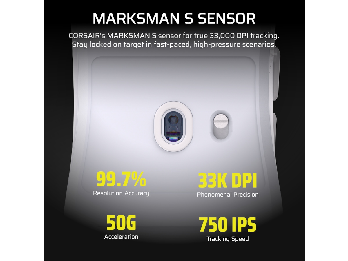 Corsair Sabre v2 Pro Ultralight Trådløs Gaming Mus (hvit) Gaming Mus