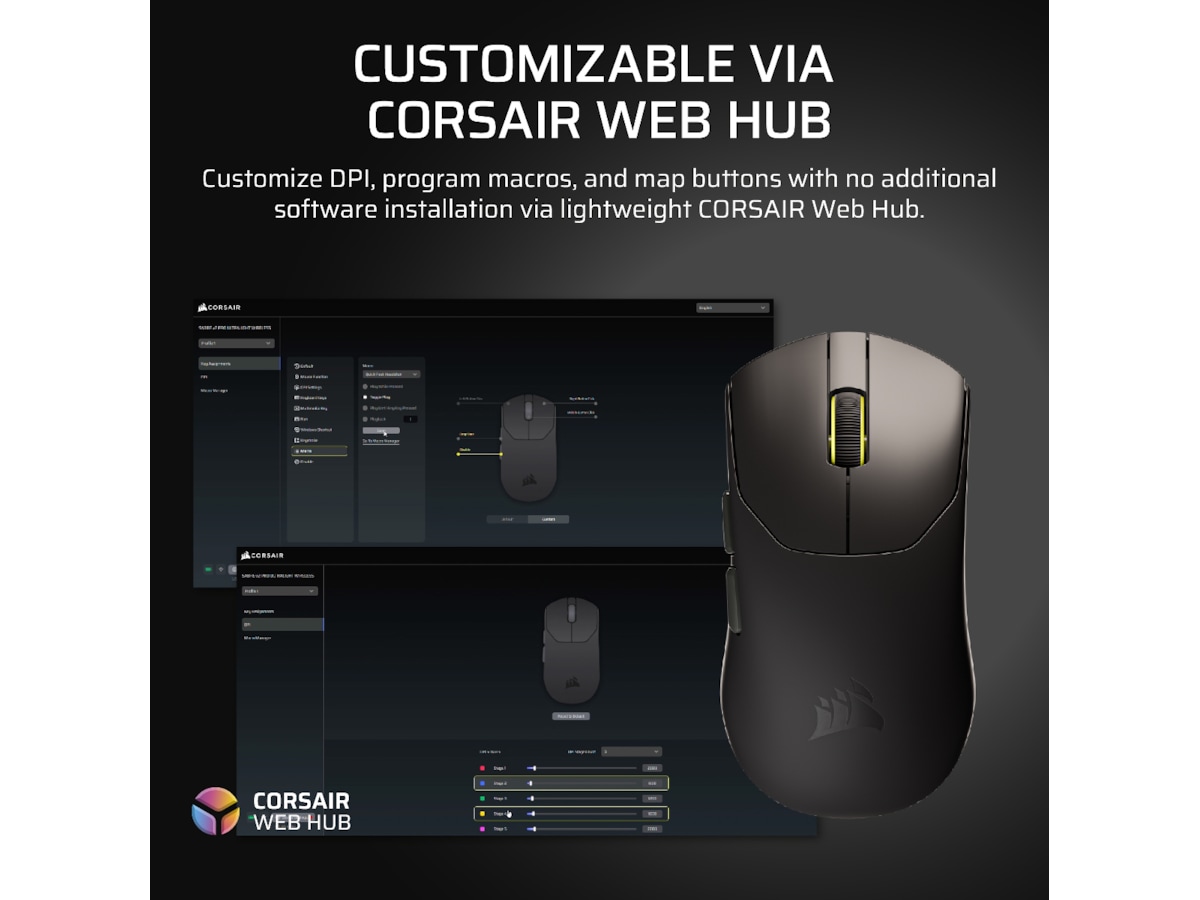 Corsair Sabre v2 Pro Ultralight Trådløs Gaming Mus (hvit) Gaming Mus