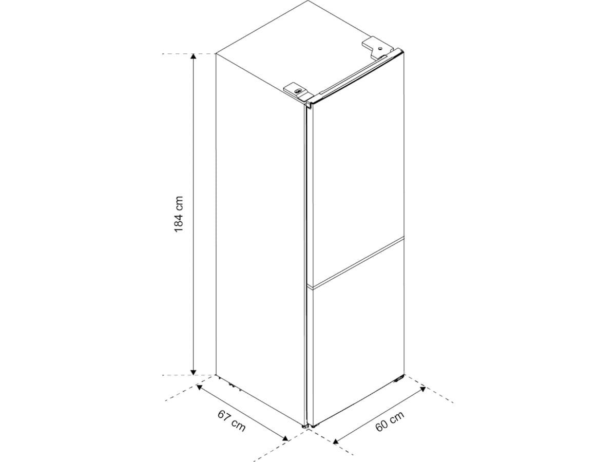 Avant CFR184WH1 kombiskap (hvit) -B-Grade Demo frysere & kjøleskap