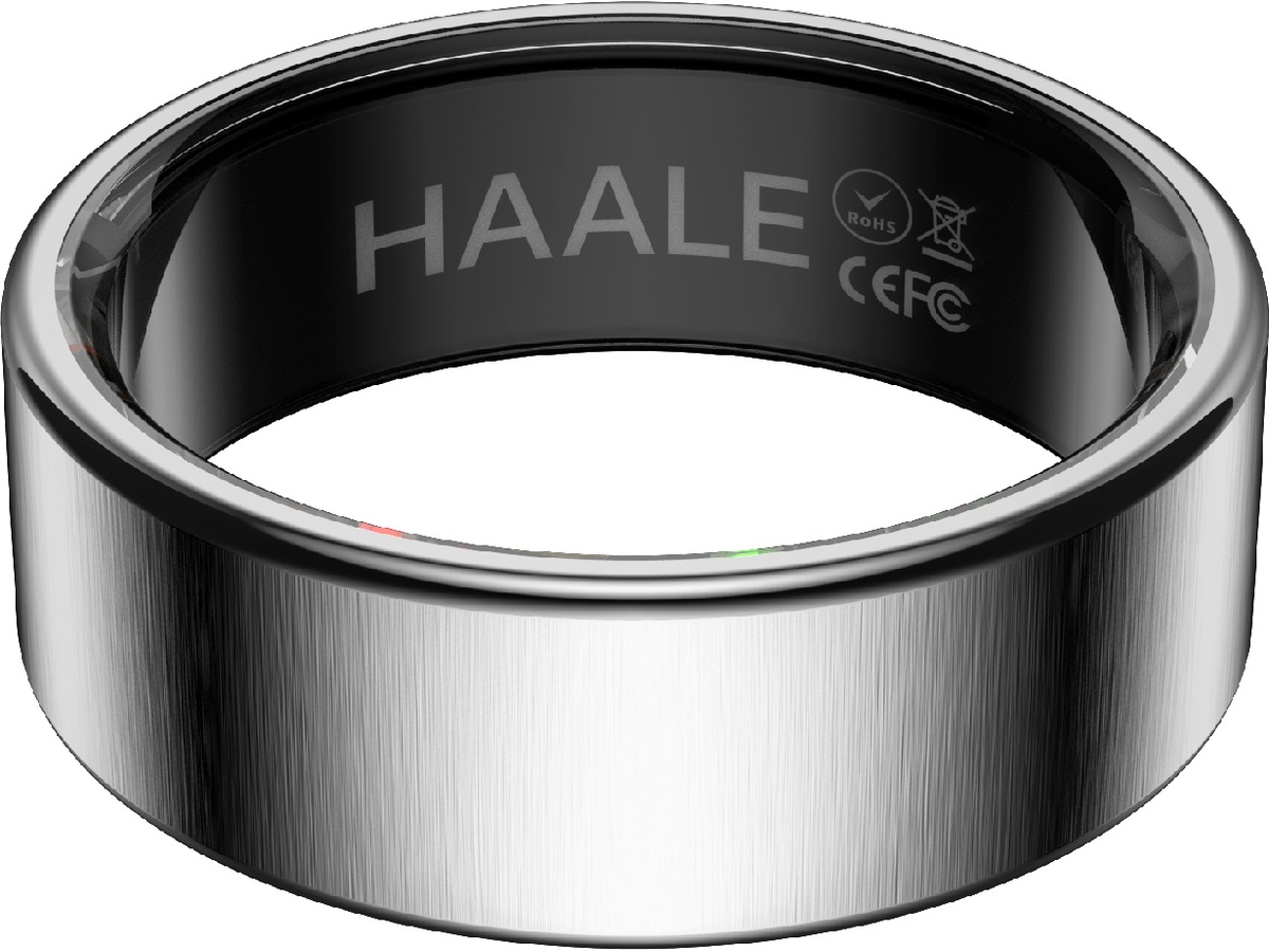 Haale II Smart Ring str. 10 (børstet sølv) -B-Grade Demo tilbehør til mobiler & klokker