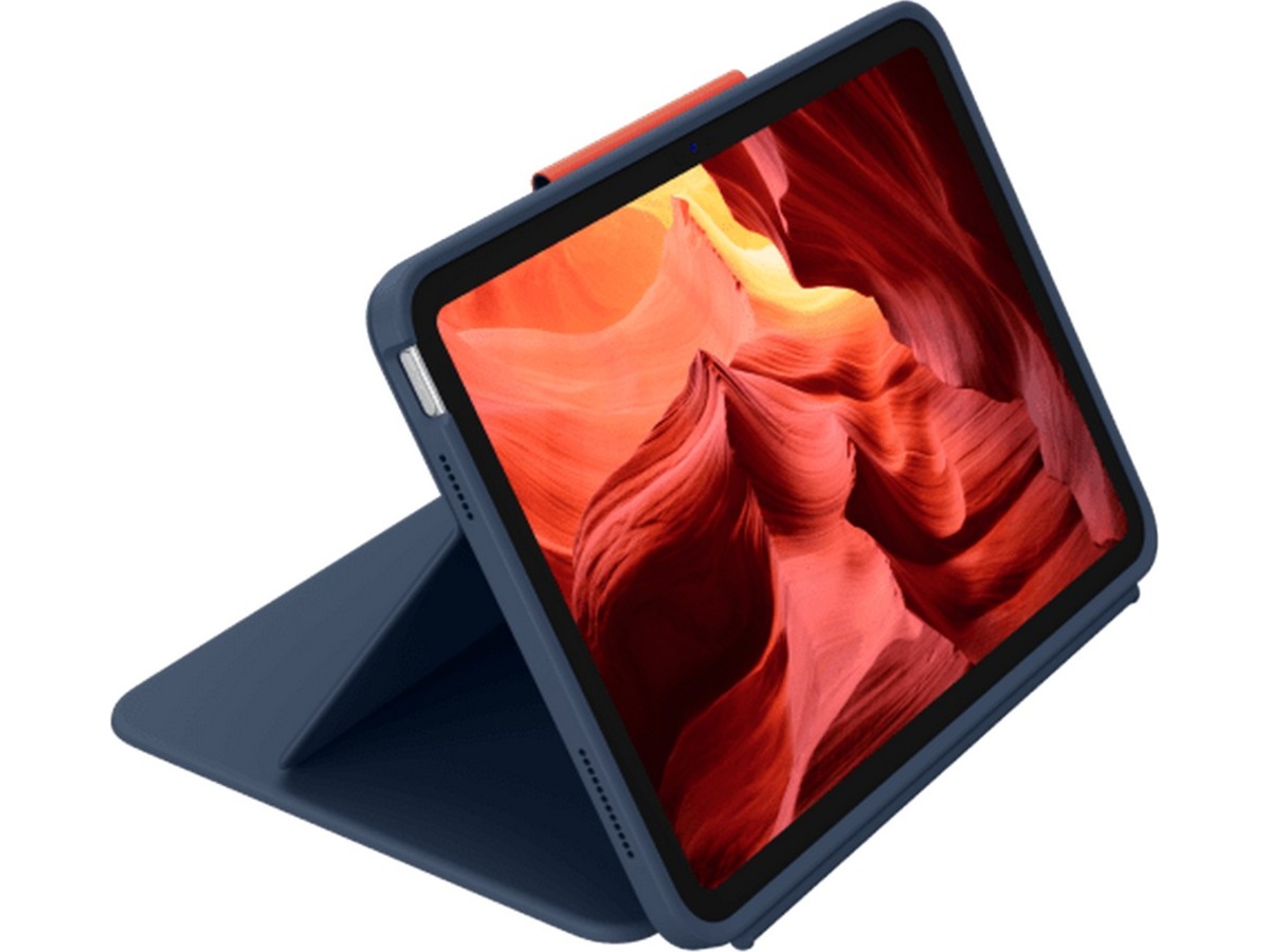 Logitech iPad 10,9" / 11" Rugged Combo 4 tastaturdeksel (blå) -B-Grade Demo annet i PC & nettbrett