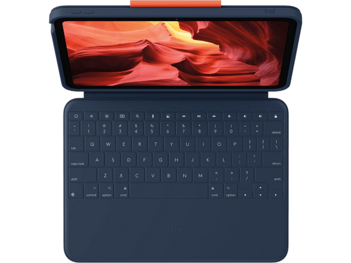 Logitech iPad 10,9" / 11" Rugged Combo 4 tastaturdeksel (blå) -B-Grade Demo annet i PC & nettbrett