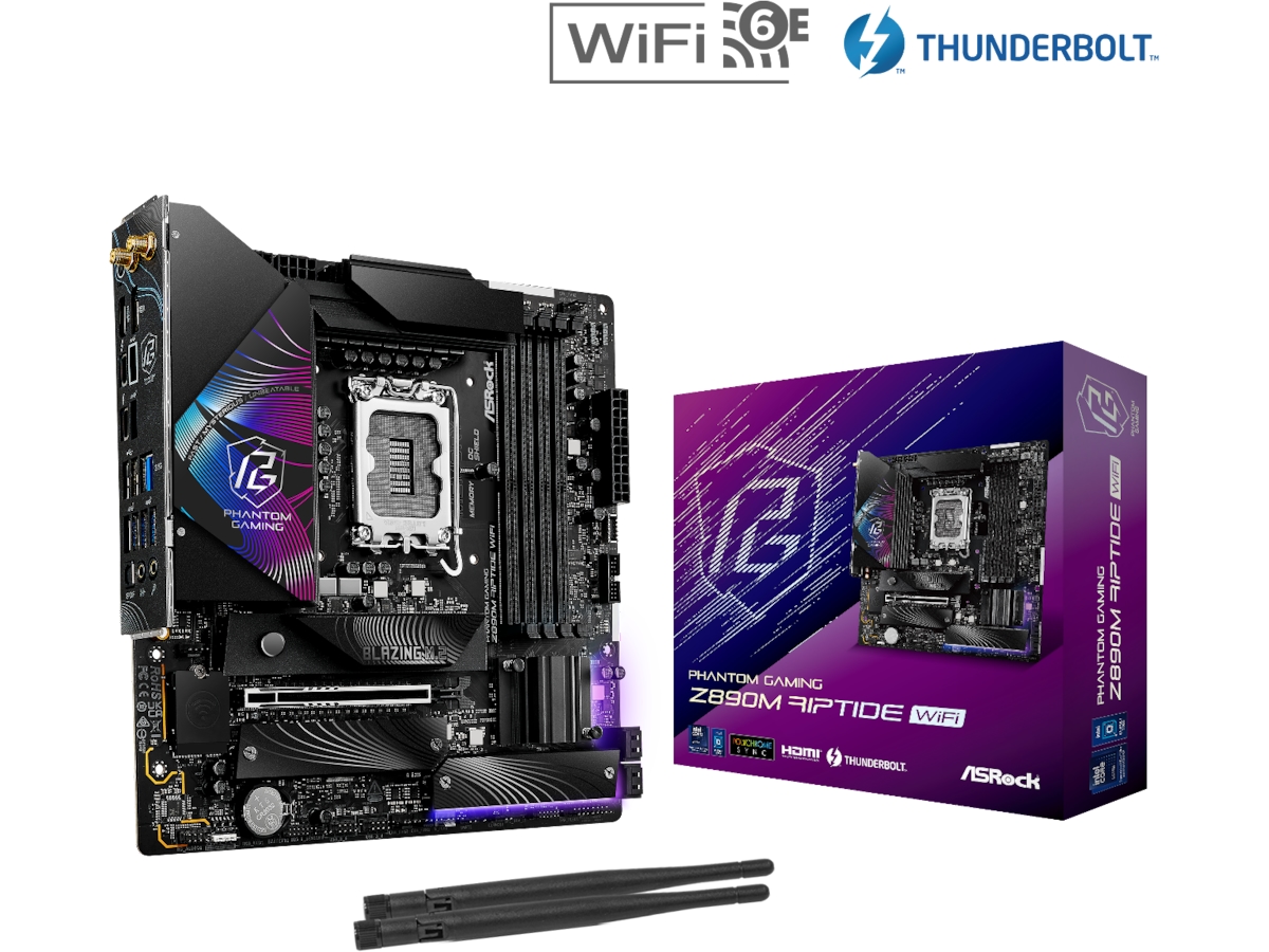 ASRock Z890M RIPTIDE WIFI Hovedkort -B-Grade Demo hovedkort