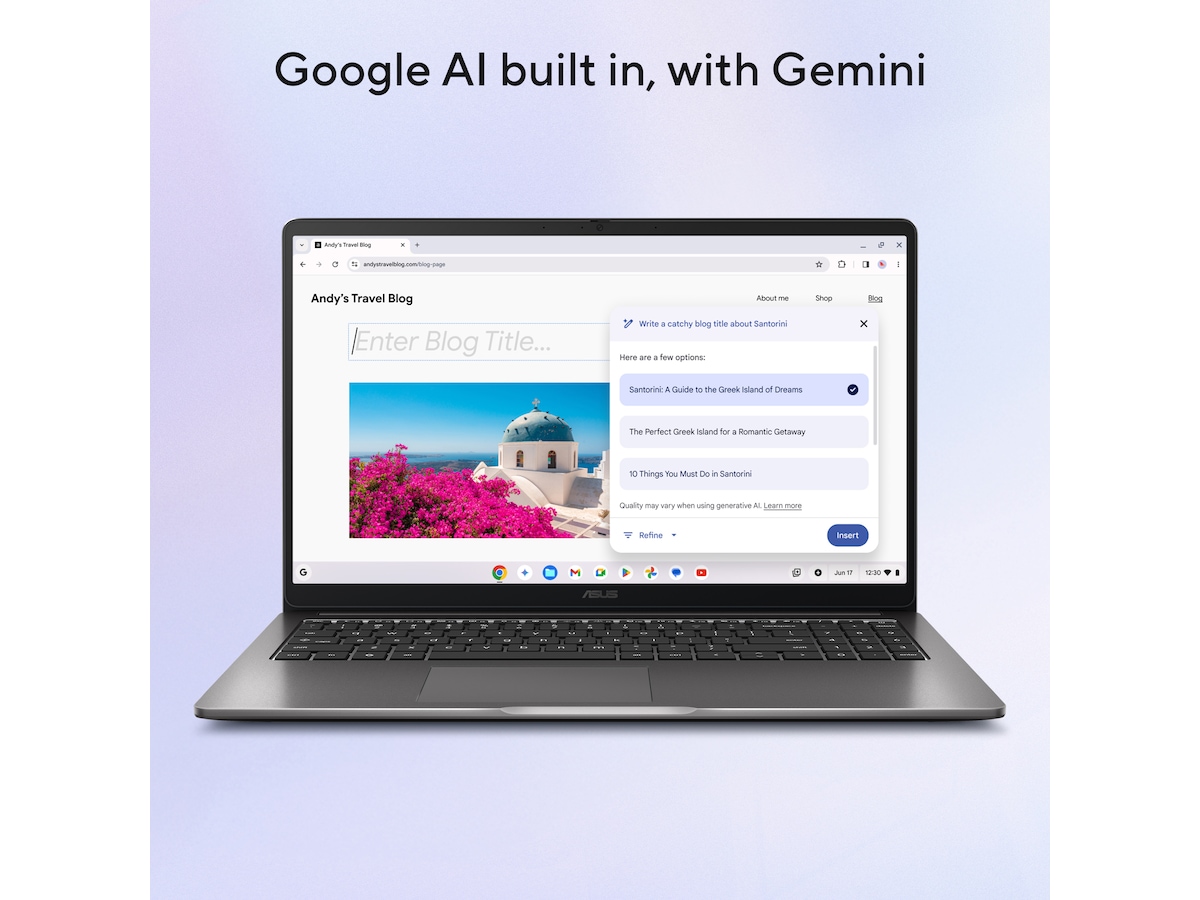 ASUS Chromebook Plus CX15 15,6” FHD PC - Bærbar / laptop