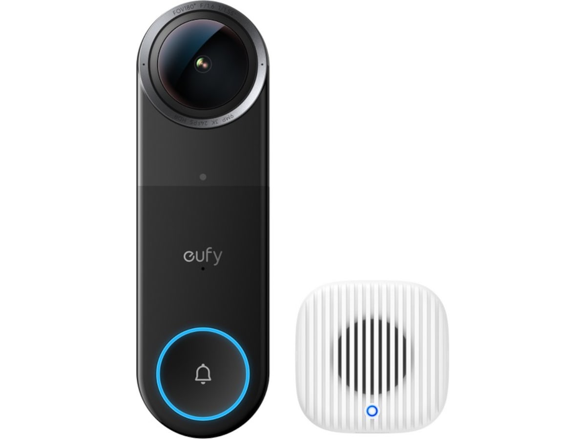 Eufy Video Doorbell S4 + Mini Chime Ringeklokker