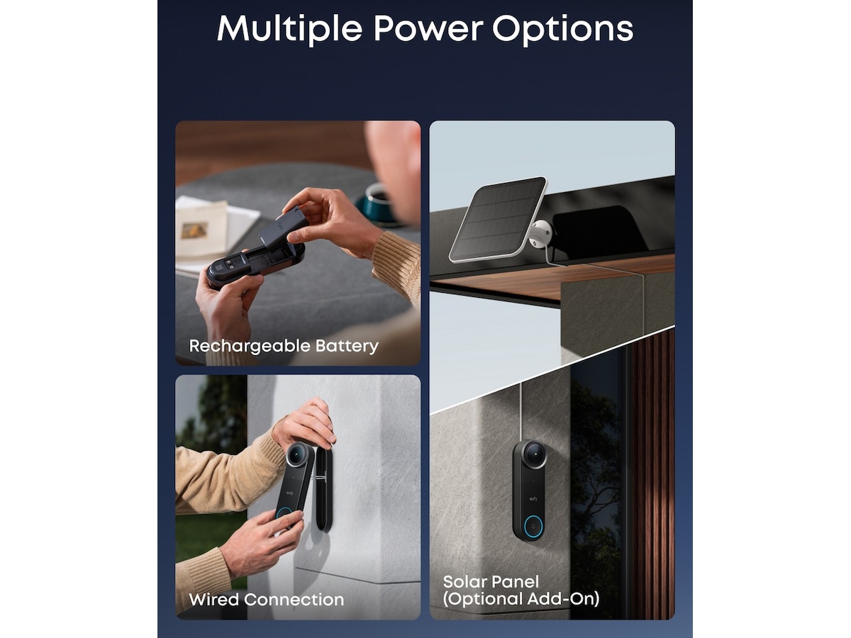 Eufy Video Doorbell S4 + Mini Chime Ringeklokker