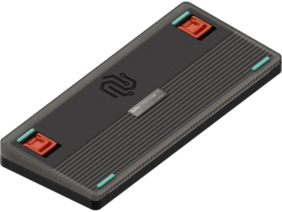 NuPhy Halo75 V2 trådløst gamingtastatur (Obsidian sort / Raspberry switches) Gamingtastatur