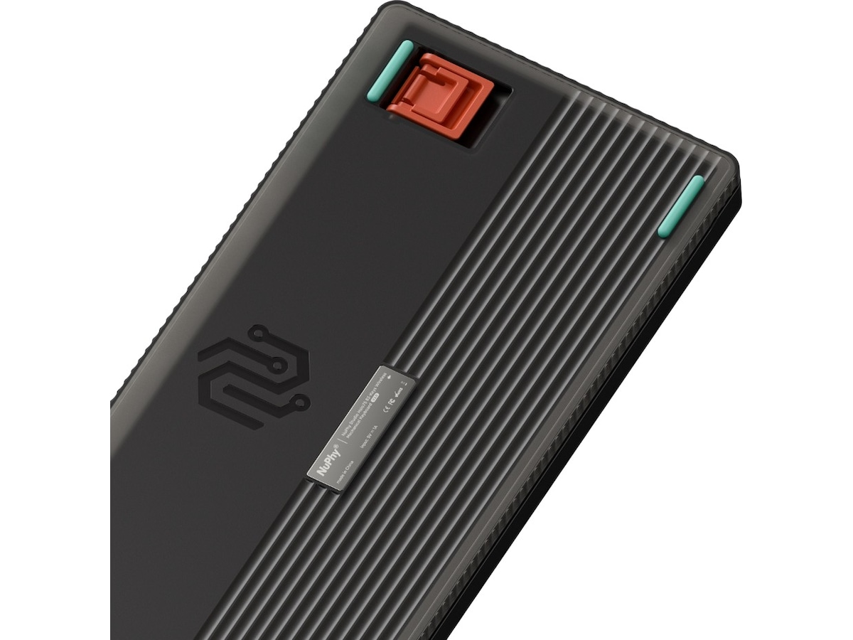 NuPhy Halo75 V2 trådløst gamingtastatur (Obsidian sort / Raspberry switches) Gamingtastatur