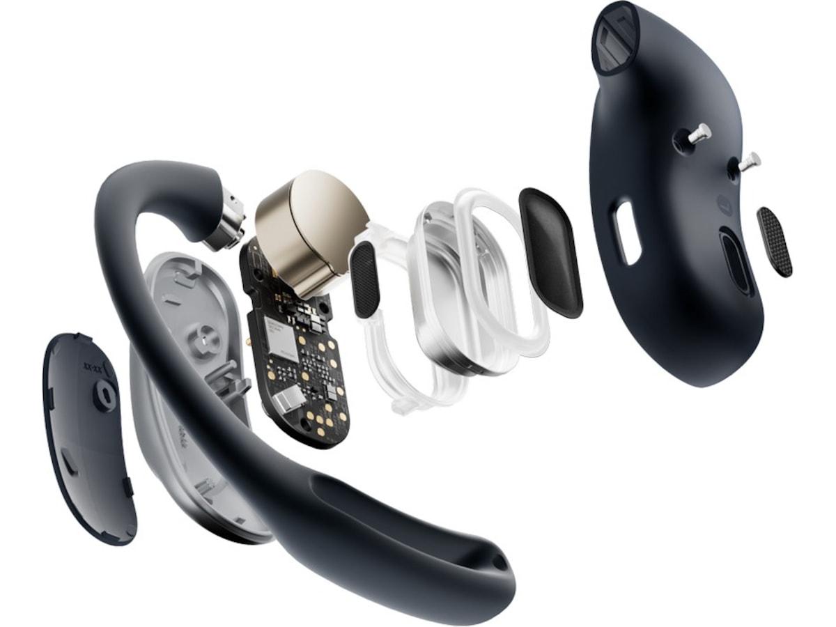 SHOKZ OpenFit Air trådløse ørepropper, open-ear (sort) -B-Grade Demo headset