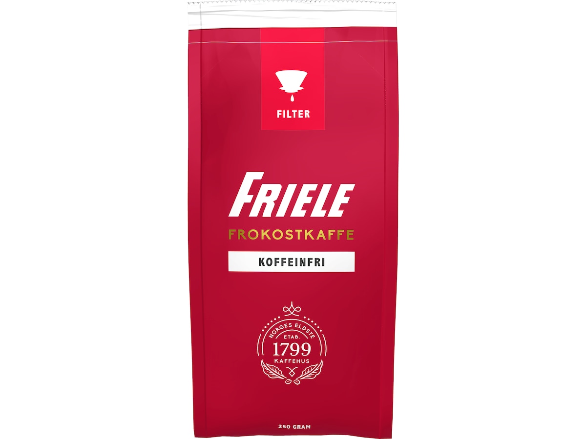 Friele Frokostkaffe Koffeinfri 250 g Filterkaffe