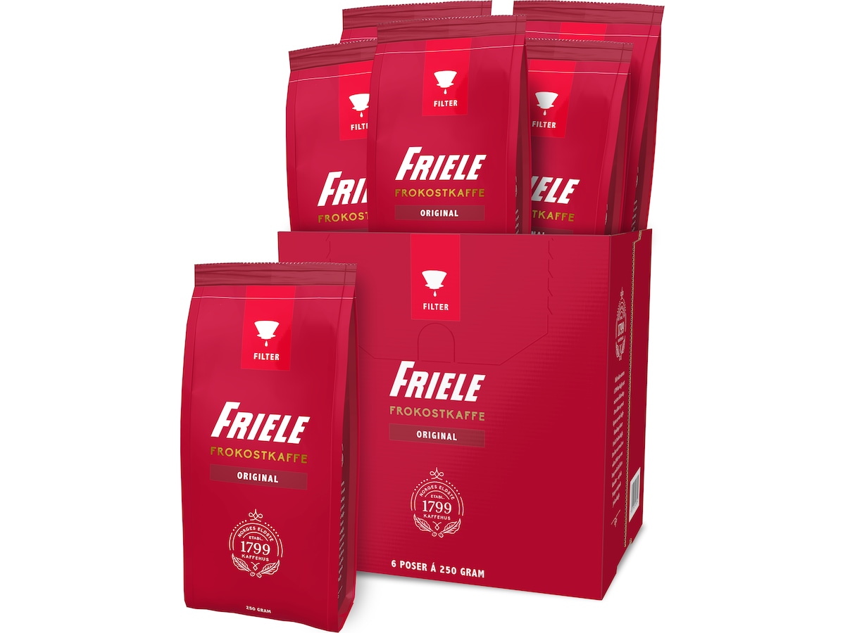 Friele Frokostkaffe Original 250 g x 6 Filterkaffe