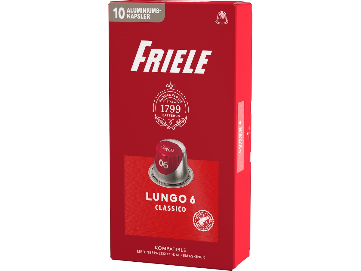 Friele Lungo Classico 6 10-pakning Kaffekapsler