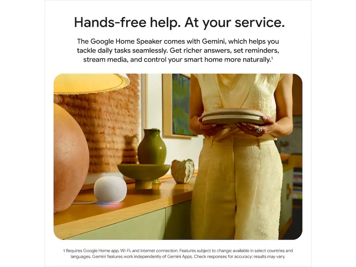 Google Home-høyttaler (porcelain) Trådløs / Bluetooth-høyttaler