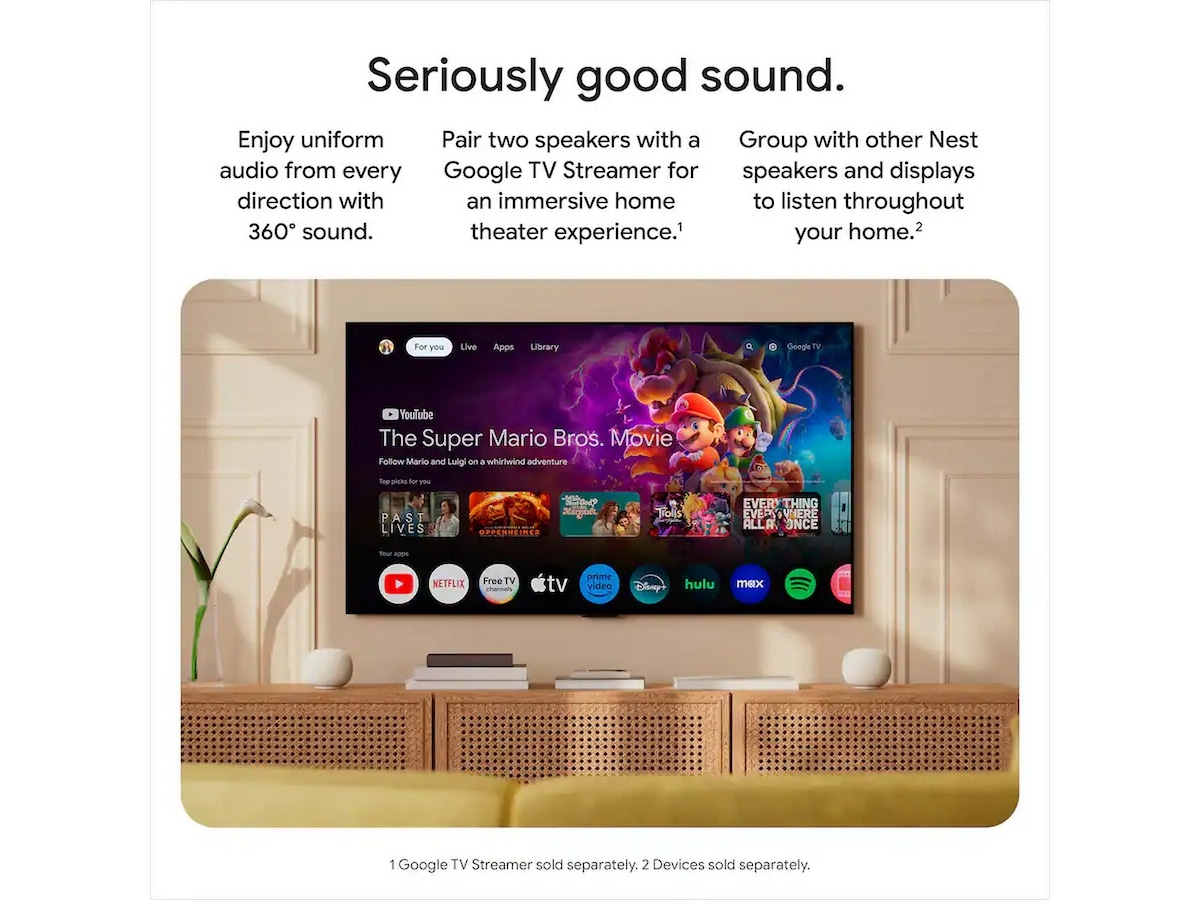 Google Home-høyttaler (porcelain) Trådløs / Bluetooth-høyttaler