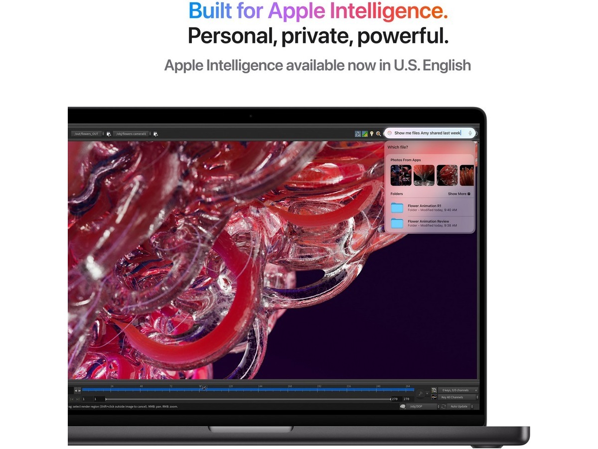 MacBook Pro 14 M4 Pro (2024) 1TB (stellarsvart) -B-Grade Demo bærbar PC