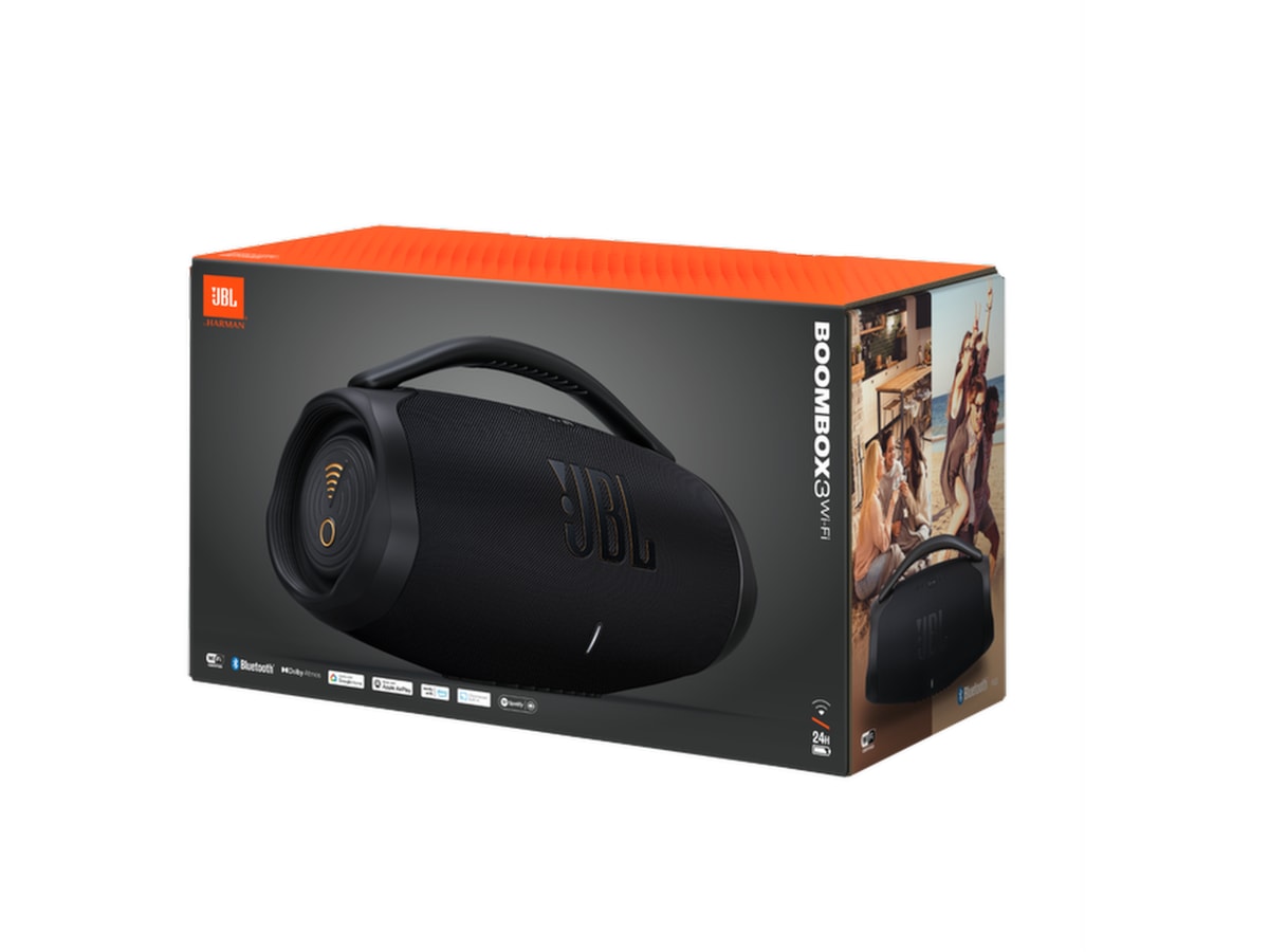 JBL Boombox3 WiFi trådløs høyttaler (sort) -B-Grade Demo DVD/Hi-Fi/stereo