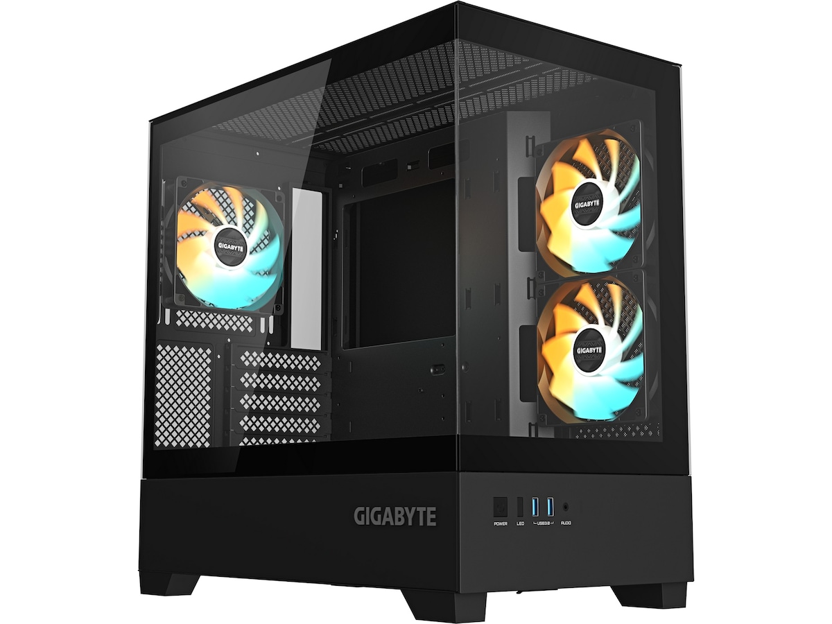 Gigabyte C201 Panoramic Mid Tower (sort) Midi tower