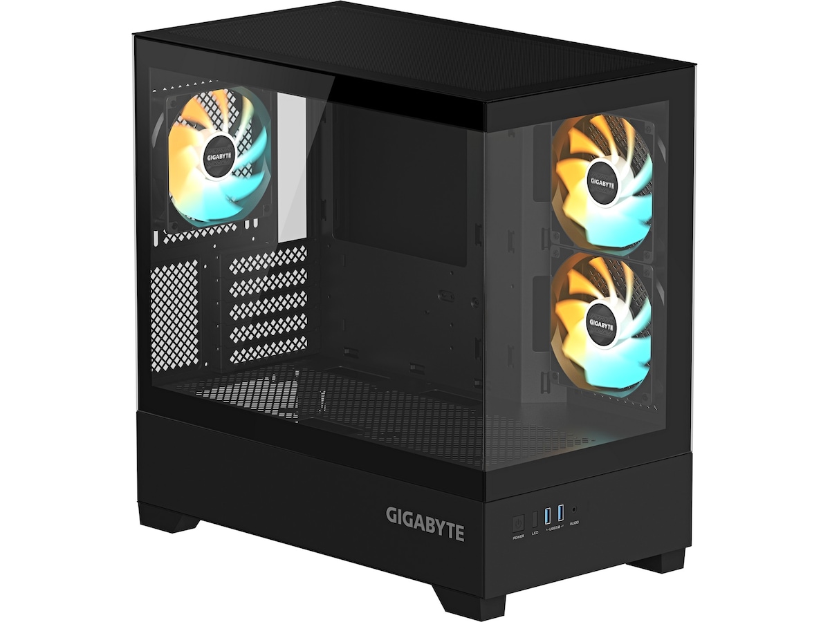 Gigabyte C201 Panoramic Mid Tower (sort) Midi tower
