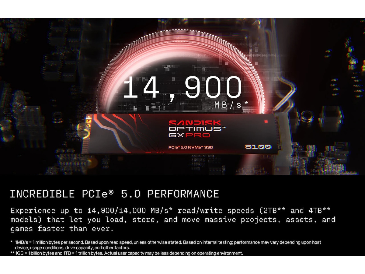 Sandisk Optimus GX PRO 8100 SSD 1TB SSD M.2