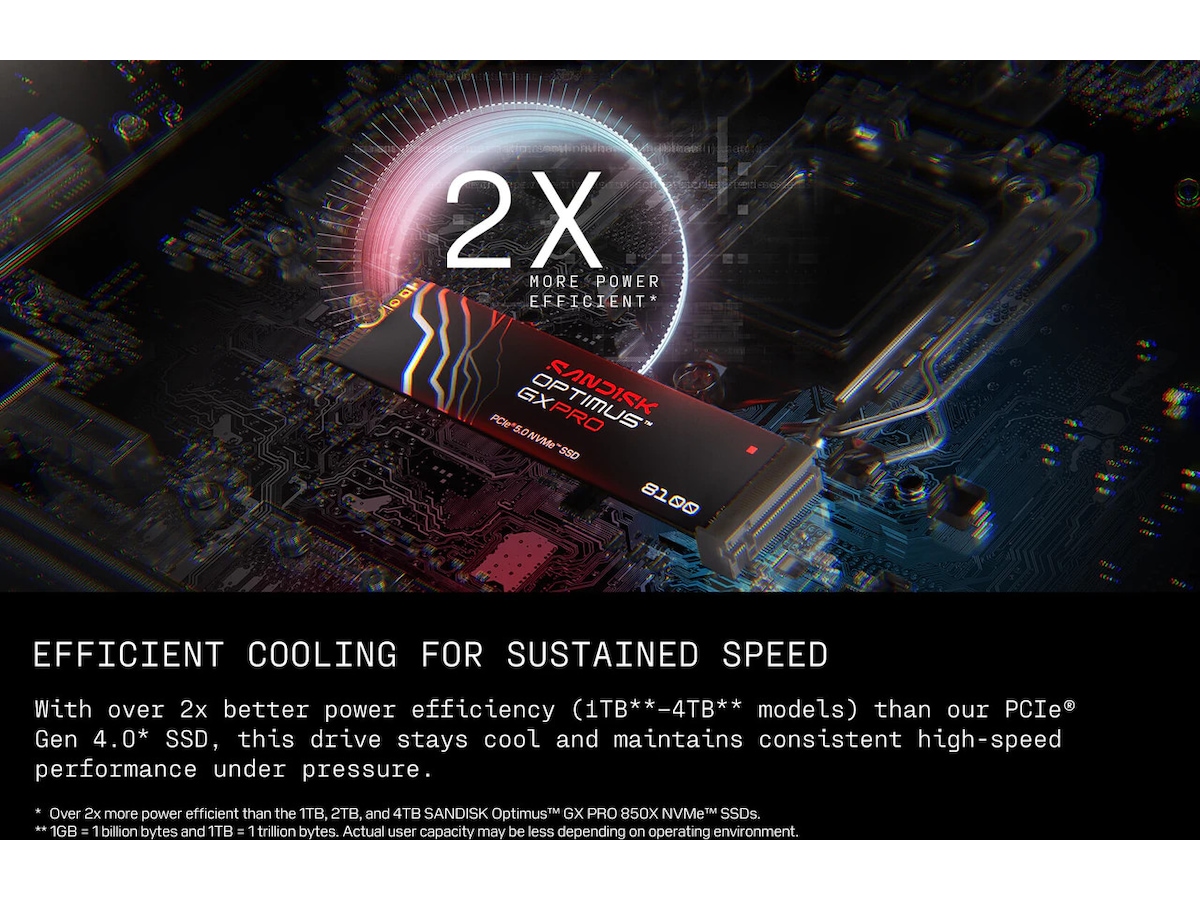 Sandisk Optimus GX PRO 8100 SSD 1TB SSD M.2