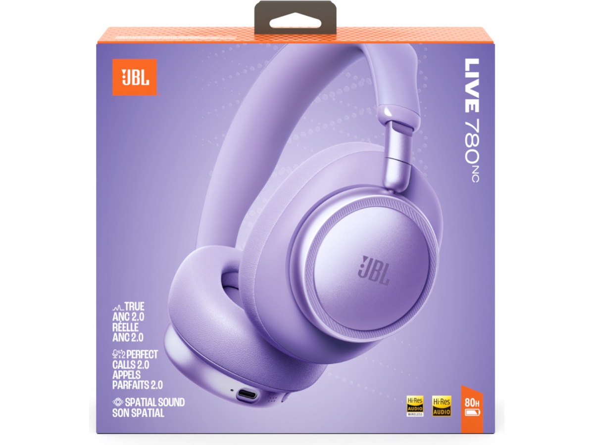 JBL LIVE 780NC trådløse hodetelefoner (lilla) Hodetelefoner