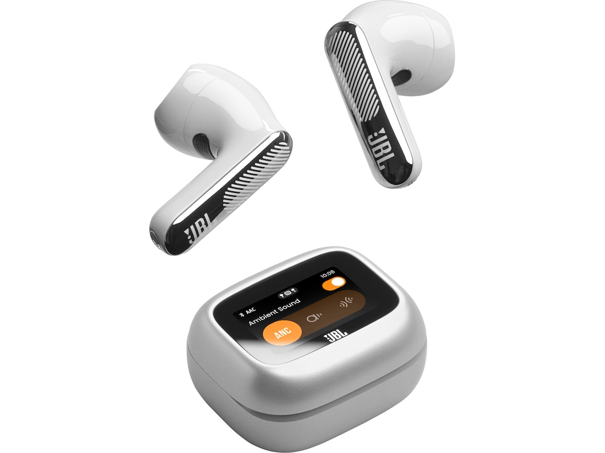 JBL LIVE FLEX 4 trådløse ørepropper med ANC (sølv) Ørepropper