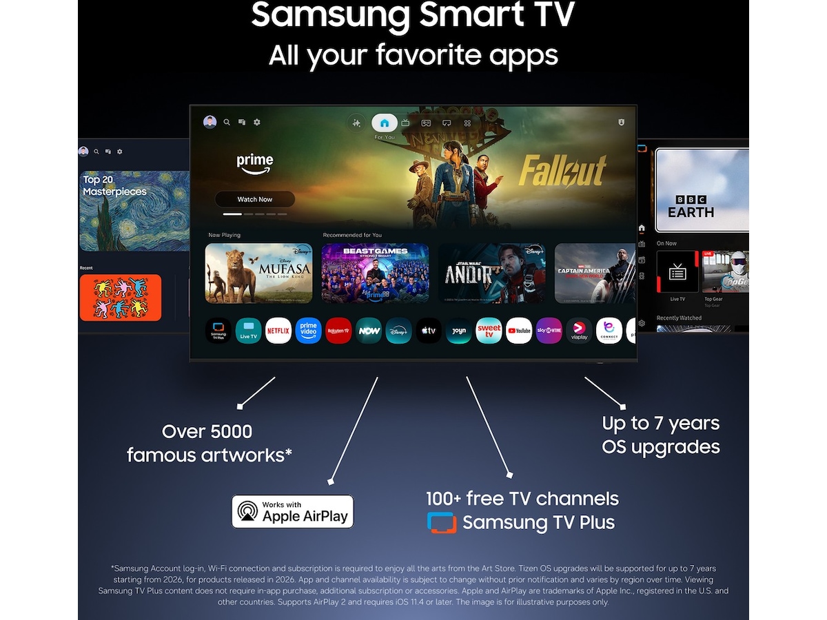 Samsung 43" QN72H Neo QLED 4K Mini LED Smart-TV (2026) 20 - 49 tommer TV